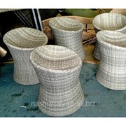 Плетеная мебель из искусственного ротанга фото