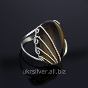 Серебряное кольцо Арфа фото