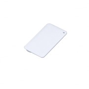USB-флешка на 32 Гб в виде пластиковой карточки, белый фотография