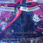 Детская джинсовая юбка Китти на 1-4 года, код товара 254133796 фото