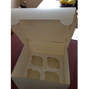 Коробка для кексов 185х185х120мм фото