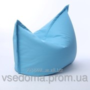 Кресло мешок подушка голубое 120*140 см из кож зама, кресло-мат