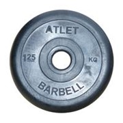 Черный диск MB Barbell Atlet 1,25 кг, 26 мм фотография