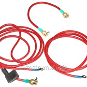 Комплект проводов АКБ к автобусу ЛАЗ 695, 699 с латунными литыми клеммами фото