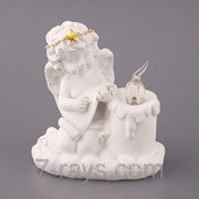 Фигурка декоративная “Ангел со свечкой“ 10 см. фото