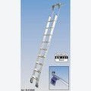 Алюминиевая лестница для стеллажей, со ступенями 12 шт для круглой шины Stabilo KRAUSE 819376 фотография