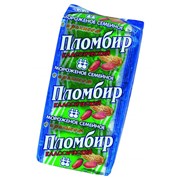 Мороженое пломбир ванильный, Семейное, с арахисом, в брикете без вафель, 250 г фото