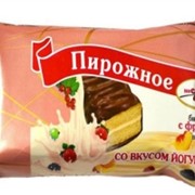 Пирожное на фруктозе со вкусом йогурта глазированное