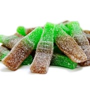 Бутылочки Колы в сахаре (зеленые) фото
