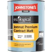 Краска водоэмульсионная матовая JOHNSTONE’S Jonmat Premium Contract Matt (белая) 5 л. фотография