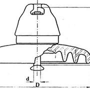 Изолятор подвесной фарфоровый ПФ160-А фото
