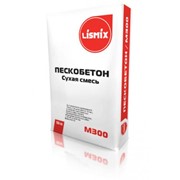 Смесь сухая пескобетон М-300 50кг Lismix