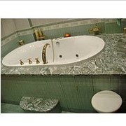 Столешница ванны из мрамора Верде Антика