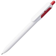 Ручка шариковая Bolide, белая с красным фото