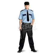 Рубашка мужская Охрана голубая