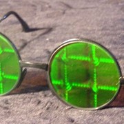Солнцезащитные очки с голограммами “Решетка“ фото
