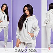 Молочный женский спортивный костюм ДН/-38107 фото