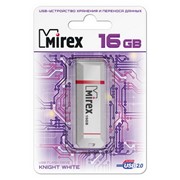 USB флеш-накопитель Mirex KNIGHT WHITE 16GB ecopack,USB флеш-накопители, USB флешки