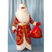 Костюм Дед Мороз Княжеский золотой (бархат, аппликация) фотография