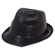 Шляпа Диско с пойетками детский размер цвет черный фотография