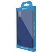 Клип-кейс PERO софт-тач для Samsung Galaxy S20 синий фотография