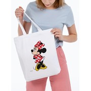 Холщовая сумка «Минни Маус. Jolly Girl», белая фото