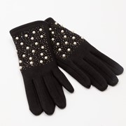 Перчатки женские ПЖБ3898, цвет черный, р-р 7-8 фотография