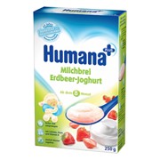 Молочная каша Хумана с клубничным йогуртом (250 г)
