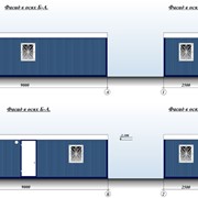 Блок-контейнер типа бытовка 9х2,5х3 м фото