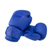 Перчатки боксерские BGS-V010, синий, 10 oz фото