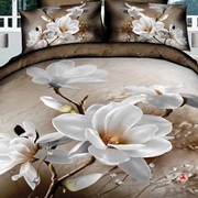 3D постельное белье цветы 18 фото