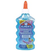 Клей для слаймов канцелярский с блестками ELMERS “Glitter Glue“, 177 мл, голубой, 2077252 фото
