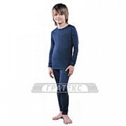 Фуфайка (термо) 352-S/NV, GUAHOO Kids Wool, синяя фото