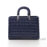 Женская сумка Dior стеганая синяя фотография