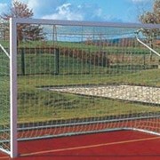 Ворота футбольные 5х2 м алюм., алюминиевые кольца с подпорками для сетки Haspo 924-130 фотография
