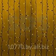 Гирлянда “Светодиодный Дождь“ 2х3м, постоянное свечение, черный провод “КАУЧУК“, 220В, диоды ЖЁЛТЫЕ, NEON-NIGHT фото