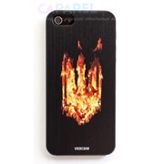 Пластиковый чехол UkrCase Украинский тризуб в огне для iPhone 5/5s фото