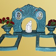 Ритуальные памятники из высокопрочного бетона “Двойник““ фото