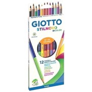 Набор двусторонних цветных карандашей GIOTTO Stilnovo Bicolor 24 цвета