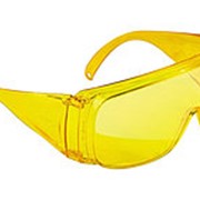Очки защитные открытого типа, желтые, ударопрочный поликарбонат // СИБРТЕХ 89157 фото