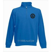 Толстовка синяя Volkswagen вышивка черная фотография