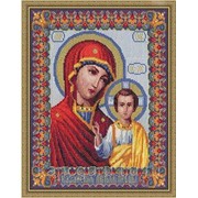 Вышивка нитками, бисером, лентами PANNA Набор для вышивания крестиком “Казанская икона Богородицы“ 23*28см фото