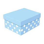Коробка подарочная “Воздушно-голубая“, прямоугольная, 210х170х110 мм, 4824 фотография