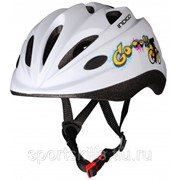 Шлем велосипедный детский INDIGO GO 10 вентиляционных отверстий IN072 48-56см Белый фото