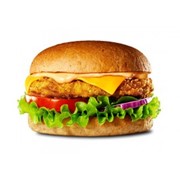 Доставка бургеров - Chicken burger стандарт фотография