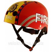 Шлем детский Kiddi Moto пожарный, красный HEL-05-68
