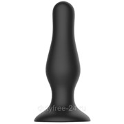 Черная анальная пробка Self Penetrating Butt Plug № 67 - 12,7 см. фотография