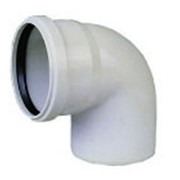 Отвод для канализационных труб 100 мм фотография