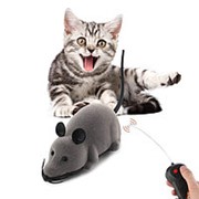 Creative Pet Toys Electronic Дистанционное Управление Мышь Pet Кот Собака Игрушка Lifelike Funny Flocking Rat фотография