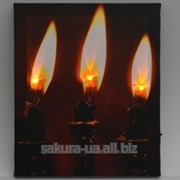 Картина с подсветкой / Три свечи e12329 фото
